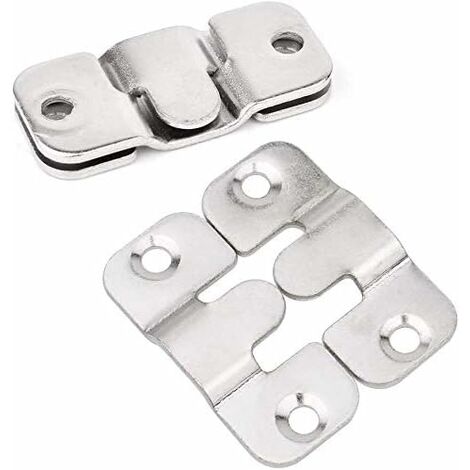 Lot De 100 Fixations Pour Cadre Photo Avec 100 Vis Pour Accrocher Des Photos, Des Dessins - Noir