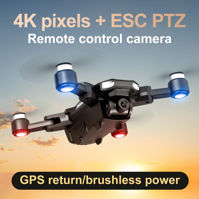 

Happyshopping - S105 RC Drone con camara 4k Drone Camara dual con ESC 5G WIFI GPS Motor sin escobillas Una tecla Retorno Gesto Foto Video