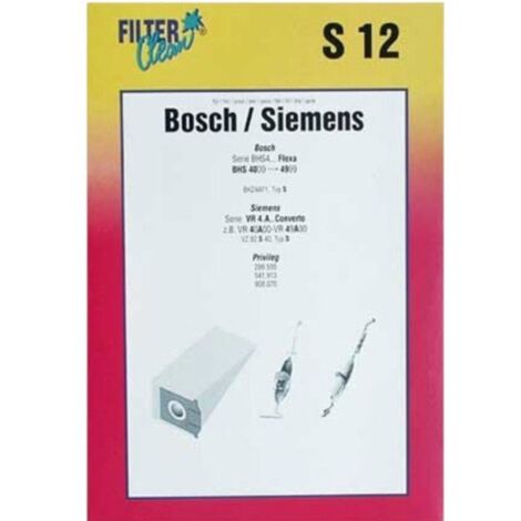 S12 SAC ASPIRATEUR PAPIER X6+1 FILTRE POUR PIECES ASPIRATEUR NETTOYEUR PETIT ELECTROMENAGER - 000229-K