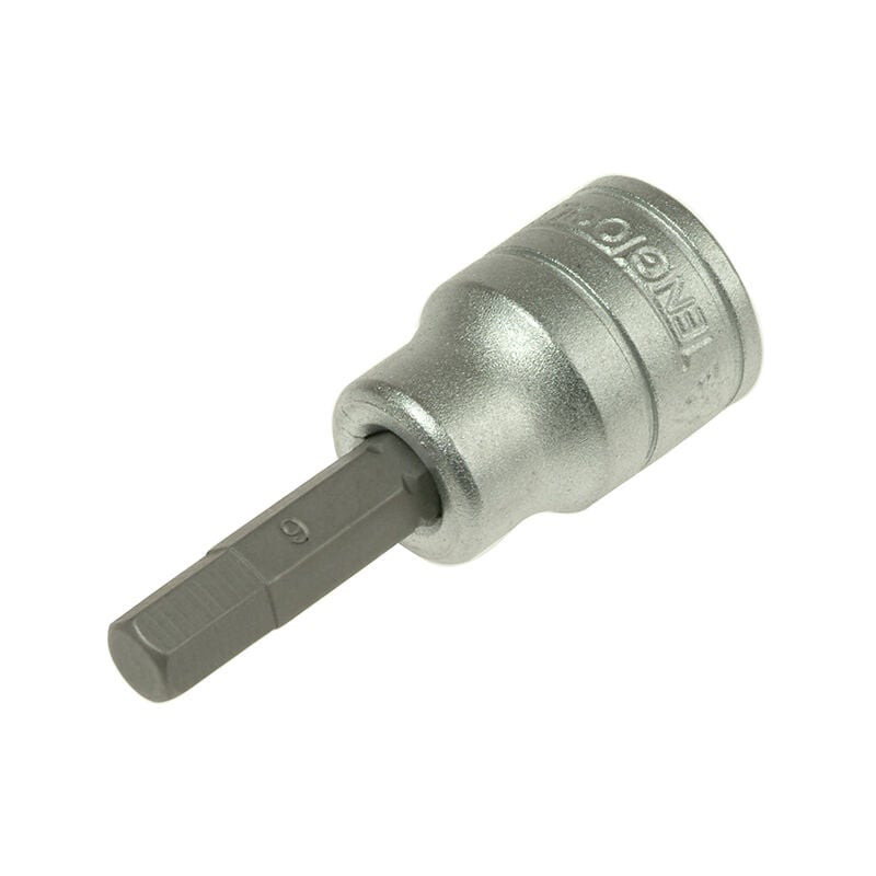 Teng M381506-C S2 Hex Socket Bit 3/8in Drive 6mm TENM381506