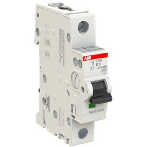 S200 Disjoncteur modulaire- 1P 4A courbe B 6000A/10kA (1 module) -peignable 2CDS251001R0045 ABB A992621