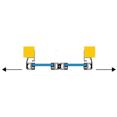 S30 Vantaux 1m+1m L2060-H2490 mm CAME 818XA-0063