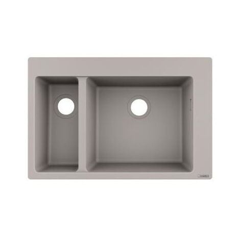 S510-F635 Evier encastré 180/450 gris béton