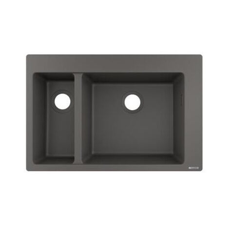 S510-F635 Evier encastré 180/450 gris pierre