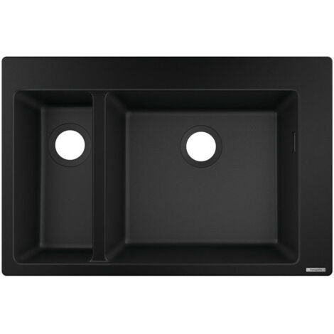 S510-F635 Evier encastré 180/450 noir graphite
