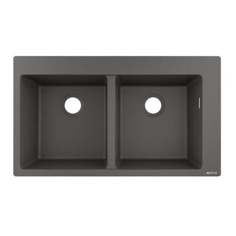 S510-F770 Evier encastré 370/370 gris pierre