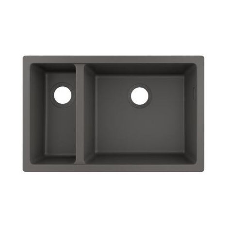 S510-U635 GS Evier à encastrer sous plan 180/450 gris pierre