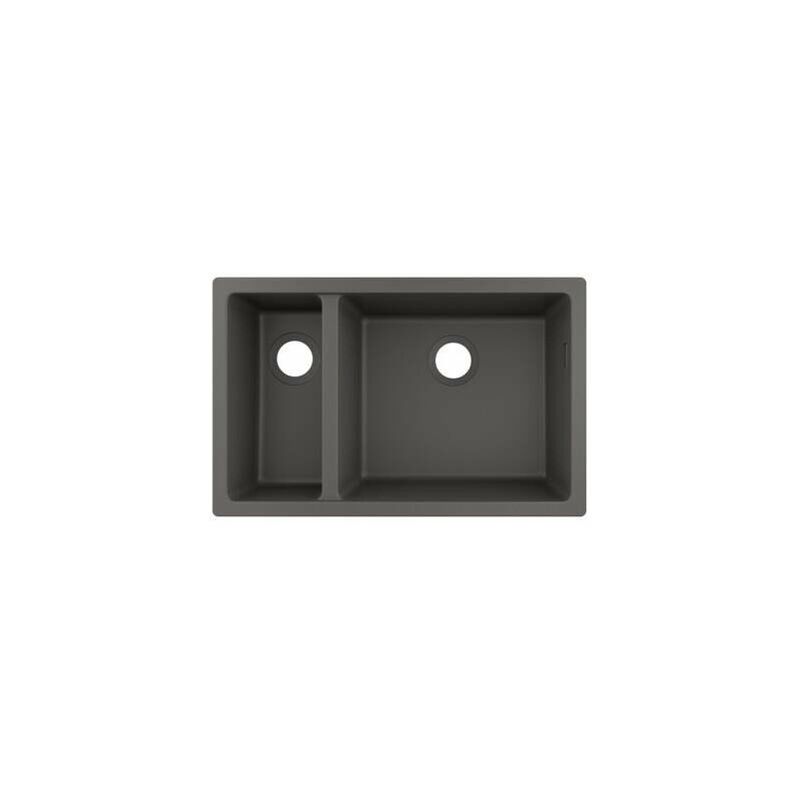 

S510-U635 GS Fregadero bajo encimera 180/450 gris piedra