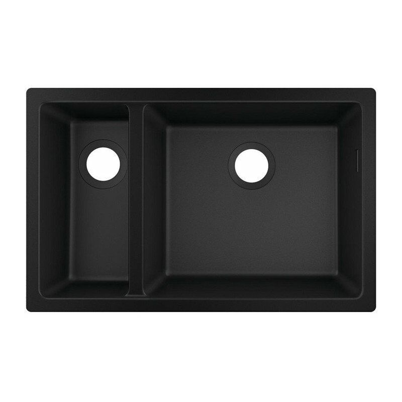 

S510-U635 GS Fregadero bajo encimera 180/450 negro grafito