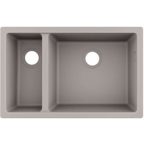 S510-U635 GS Lavello sottotop 180/450 grigio cemento