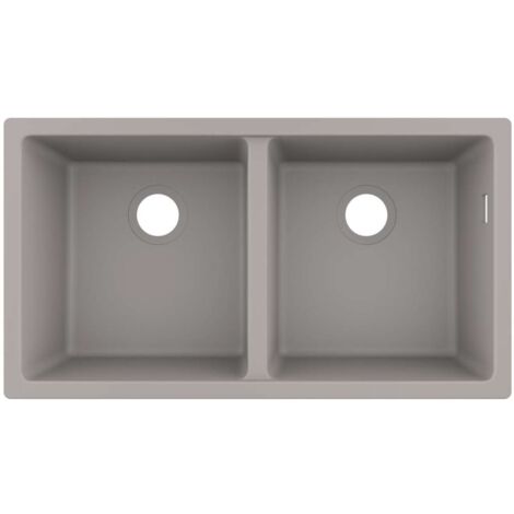 S510-U770 GS Lavello sottotop 370/370 grigio cemento