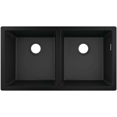 S510-U770 GS Lavello sottotop 370/370 nero grafite