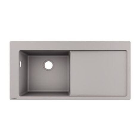 S5110-F450 Evier encastré 450avec égouttoir gris béton