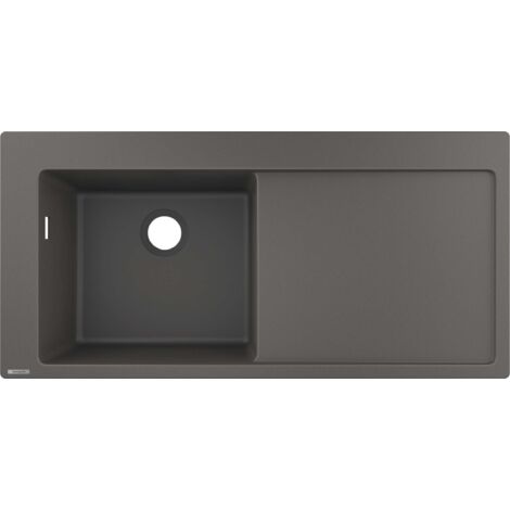 S5110-F450 Lavello incasso 450 con gocciolatoio grigio pietra