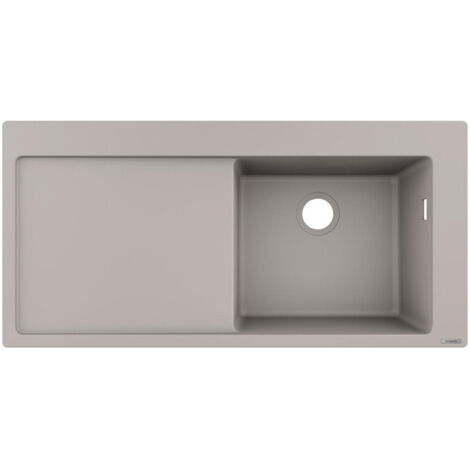 S514-F450 Evier encastré 450avec égouttoir gris béton