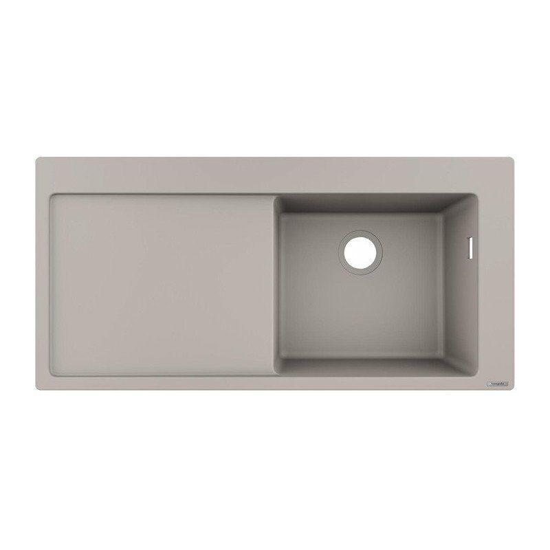 

S514-F450 Fregadero empotrado 450 con escurridor gris hormigón