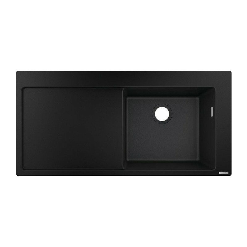 

S514-F450 Fregadero empotrado 450 con escurridor negro grafito