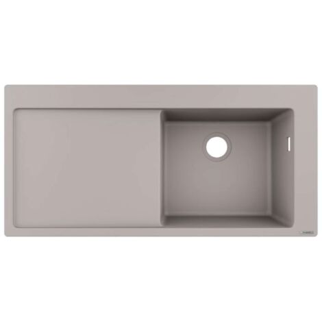 S514-F450 Lavello incasso 450 con gocciolatoio grigio cemento
