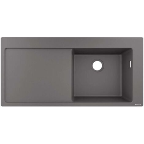 S514-F450 Lavello incasso 450 con gocciolatoio grigio pietra
