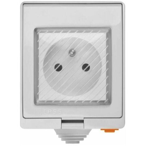 S55 TPE-FR Prise Intelligente Extérieure 16A, Prise de Courant Connectée WiFi étanche IP55,Compatible avec Android & iOS ,Contrle à Distance,Commande Vocale,Fonction de Temps