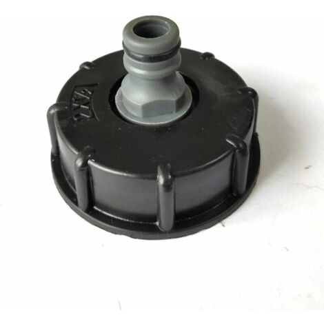 S60X6 Kunststoff-IBC-Tankadapter – Grobgewindekappe auf 1/2" – Gewindeadapter für IBC-Tankventil