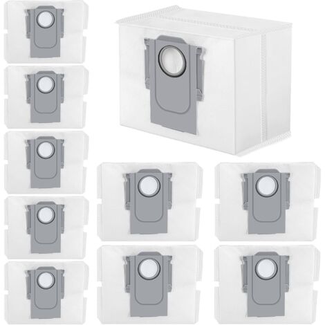 S7 MAXV Ultra Sacs à poussière compatibles avec Roborock Q7 MAX / Roborock Q7 MAX+/Roborock S7 MaxV Ultra / S7 Pro Ultra Aspirateur 3L Grande capacité Sacs d'aspirateur