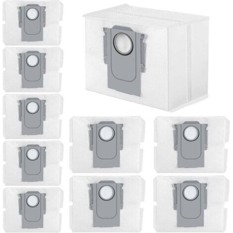 S7 MAXV Ultra Sacs à poussière compatibles avec Roborock Q7 MAX / Roborock Q7 MAX+/Roborock S7 MaxV Ultra / S7 Pro Ultra Aspirateur 3L Grande capacité Sacs d'aspirateur