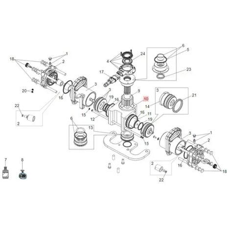 S700H - Joints Cannele Pour Moteur Enterre FAAC