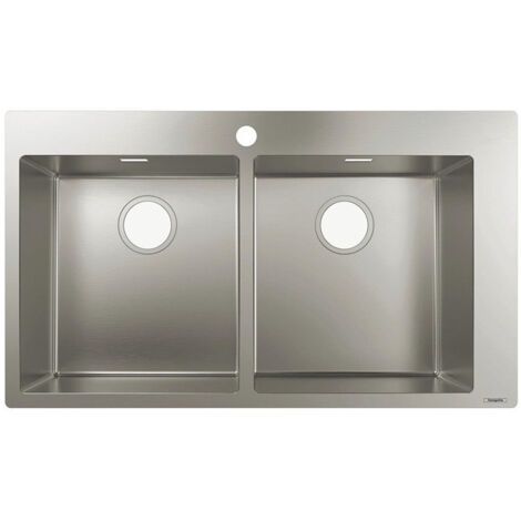 S711-F765 Évier encastré 370 x 370avec troupour robinet acier inoxydable