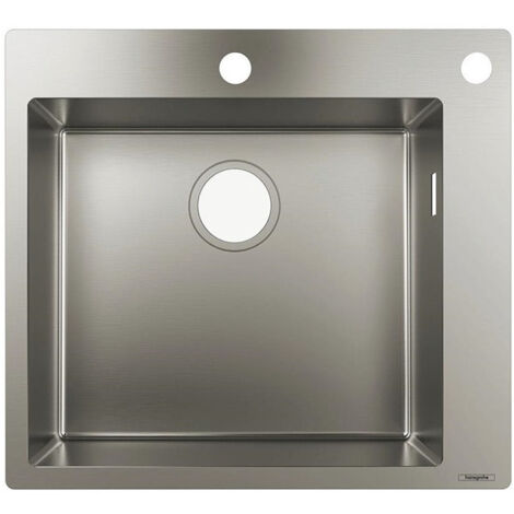 S712-F450 Évier encastré 450avec 2 trou s pour robinet acier inoxydable