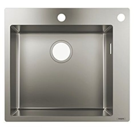 S712-F450 Lavello incasso 450 con rubinetto 2 fori inox