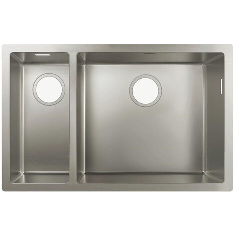 S719-U655 Évier à encastrer sous plan 180 x 450 acier inoxydable
