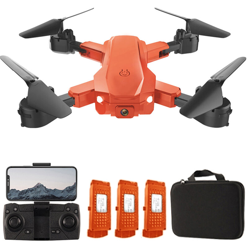 

S80 RC Drone con camara 4K WiFi FPV Quadcopter plegable con funcion Trayectoria Vuelo Modo sin cabeza Paquete de bolsa de almacenamiento de vuelo