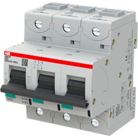 S800P Disjoncteur modulaire 3P -80A courbe D 50kA 2CCG001244R0001 ABB G151713