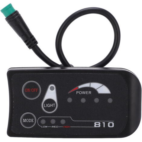 S810 LED-Display für 36V/48V Elektrofahrräder, wasserdichtes Bedienfeld für die Modifizierung von Elektrofahrrädern mit wasserdichter Schnittstelle.