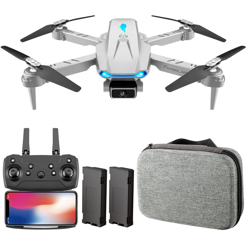 

S89 RC Drone con camara 4K Wifi FPV Drone Mini Quadcopter de juguete plegable para ninos con control de sensor de gravedad Modo sin cabeza Funcion de