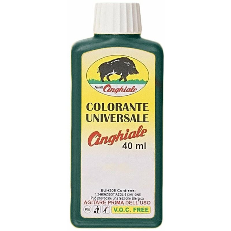 S.940 - colorante universale flacone da 40 millilitri colore verde prato - cinghiale