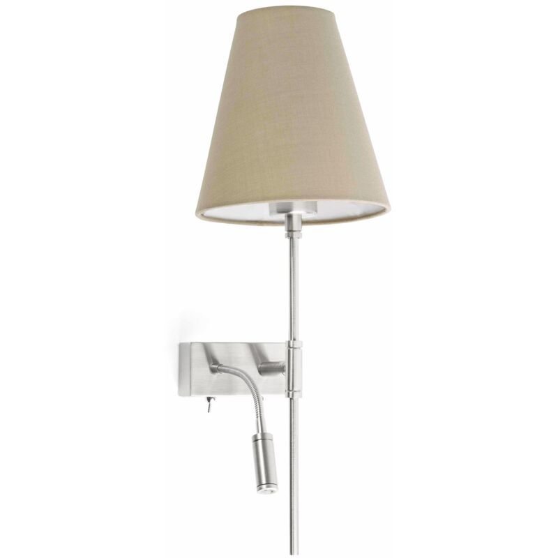 

Faro Barcelona - SABANA Aplique de pared con lector 29992 - NIQUEL SATINADO