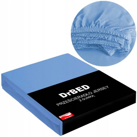 Sábana bajera ajustable 140x200 Jersey ELÁSTICO Transpirable Azul PL