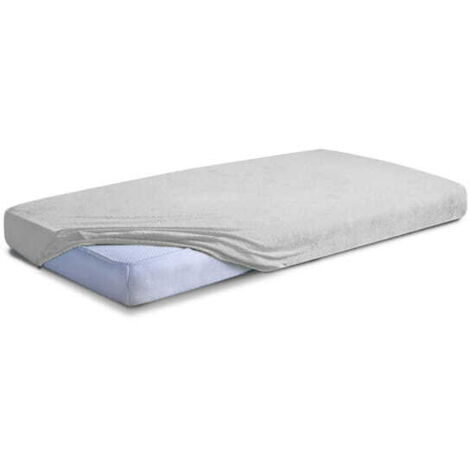 Sábana bajera ajustable de rizo 130/140x190/200 CLASSIC Gris
