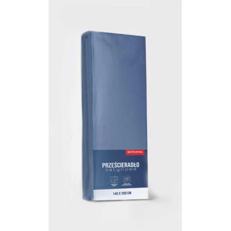 Sábana bajera ajustable de satén 180x200 microfibra azul