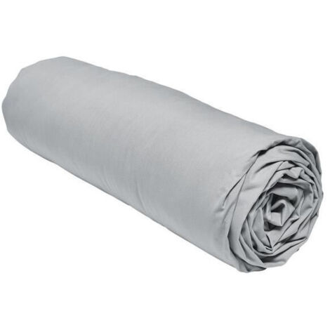 Sábana Bajera Ajustable TODAY Percale Gris claro 140 x 200 cm Gris