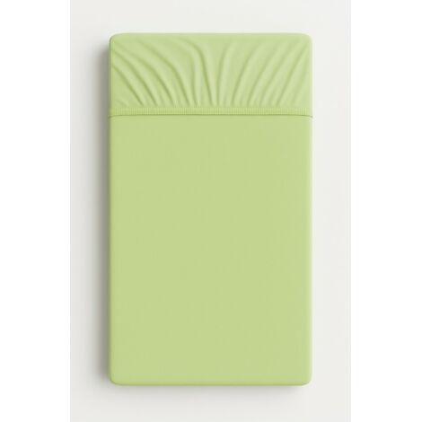 Sábana bajera de algodón para cuna 140x70 cm - verde