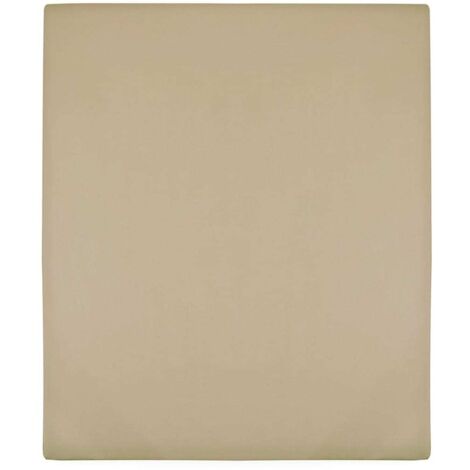 Sábana bajera jersey algodón gris taupe 90x200 cm