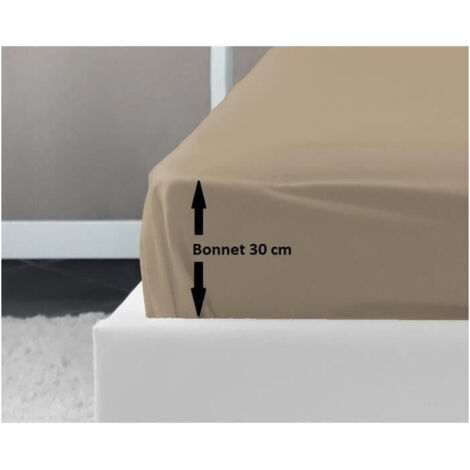 Sábana Bajera Lovely Home Beige Cama doble 140 x 190 cm