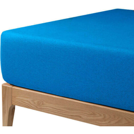 Sabana Bajera protectora transpirable hasta grosor 30 cm 160 cm - Azul nautic
