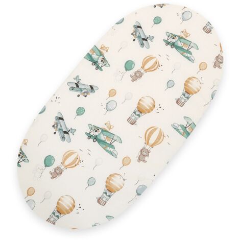 Sábana de algodón para capazo de bebé Boho góndola 75x35 cm - Sky adventure
