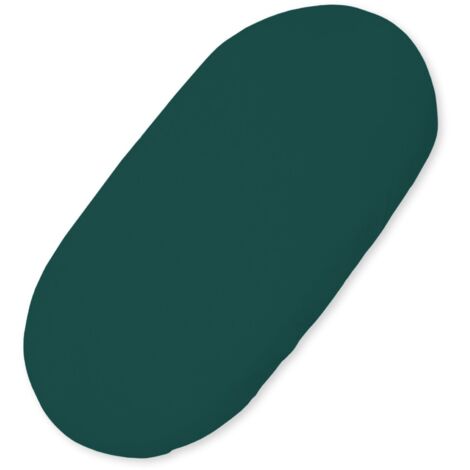 Sábana de algodón para capazo de bebé Boho góndola 75x35 cm - verde botella