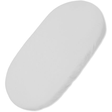 Sábana de algodón para capazo de Moisés Boho góndola 75x35 cm - gris