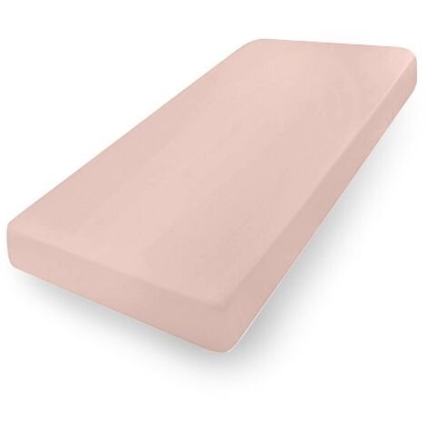 Sábana de jersey PREMIUM con goma 90x200, 100x200x20, rosa sucio12, MATEX